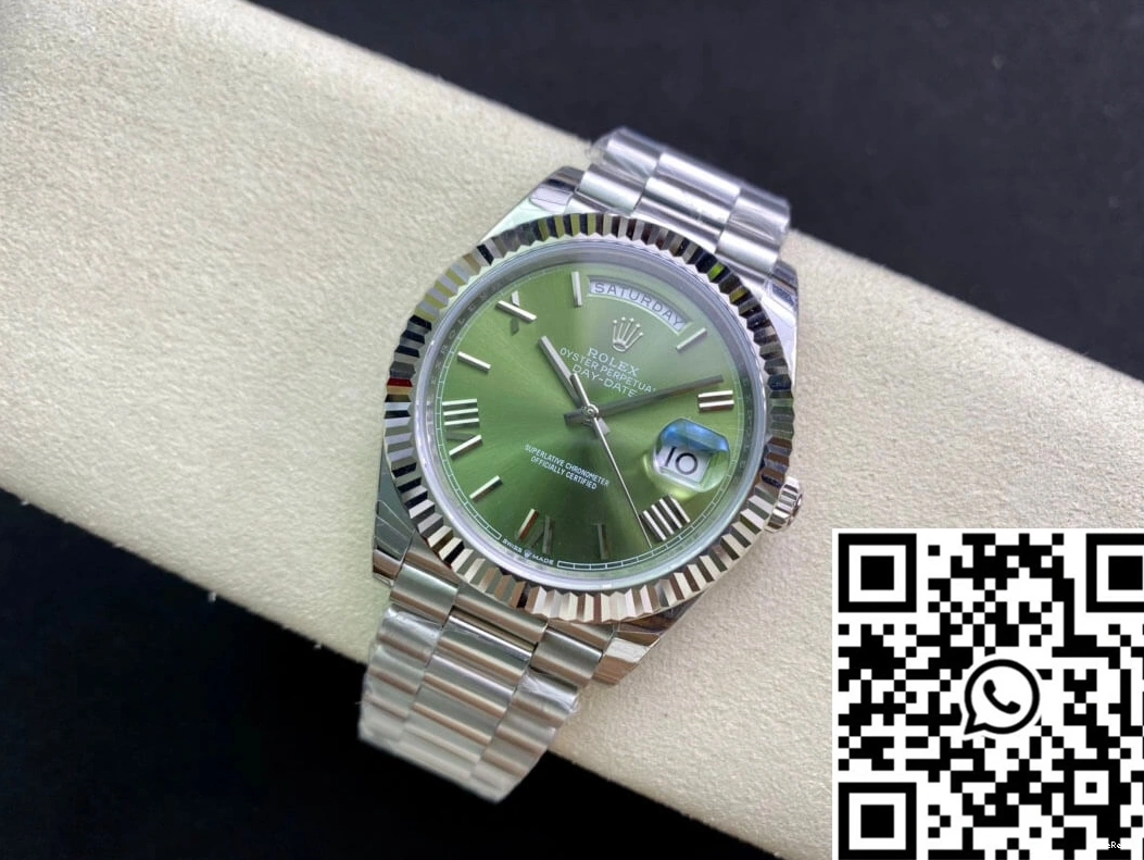 Date Rolex Factory Olive Dial M228239-0033 EW Day Green 1219